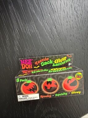 Nee doh Teenie Jack-Glow Lanterns - Orange Glow (3 Pack)